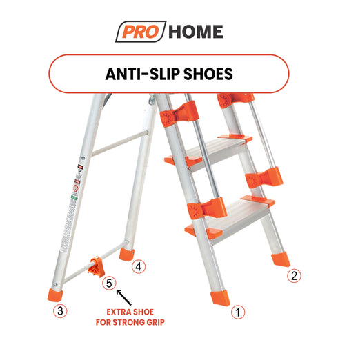 Aqua Ladder 5 With Hand Railing & 5 Anti Slip Shoes
